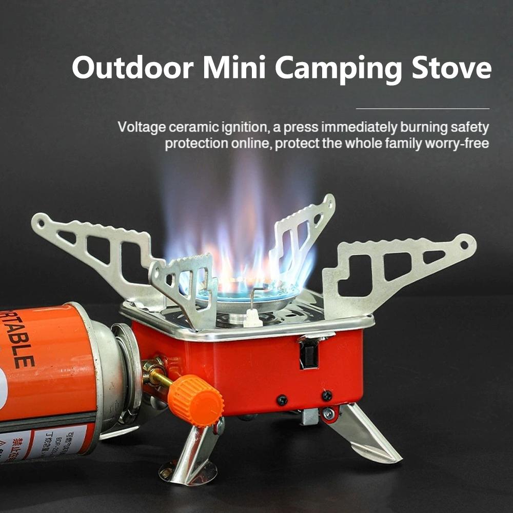 Camping Cooking Books - Portable Foldable Windproof Camping Gas Stove
