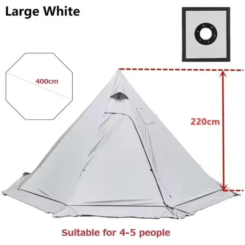 Camping Cooking Snow - Very Pyramid Tent With Snow Skirt