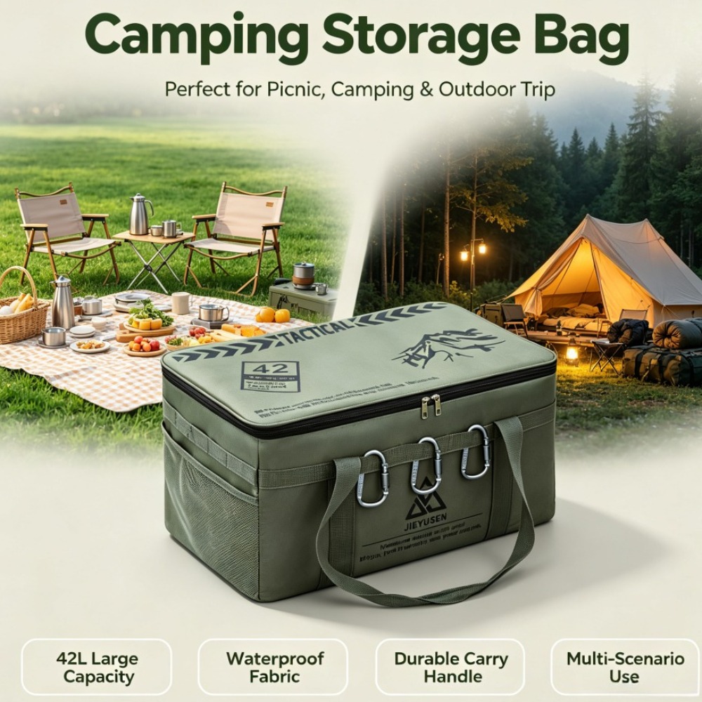 Camping Cooking Books - 30/42L Foldable Portable Outdoor Picnic Tableware