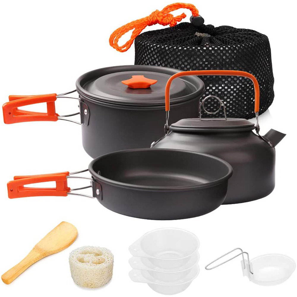 Camping Cooking Pots And Pans - Cắm Trại Nồi Bộ Ngoài Trời