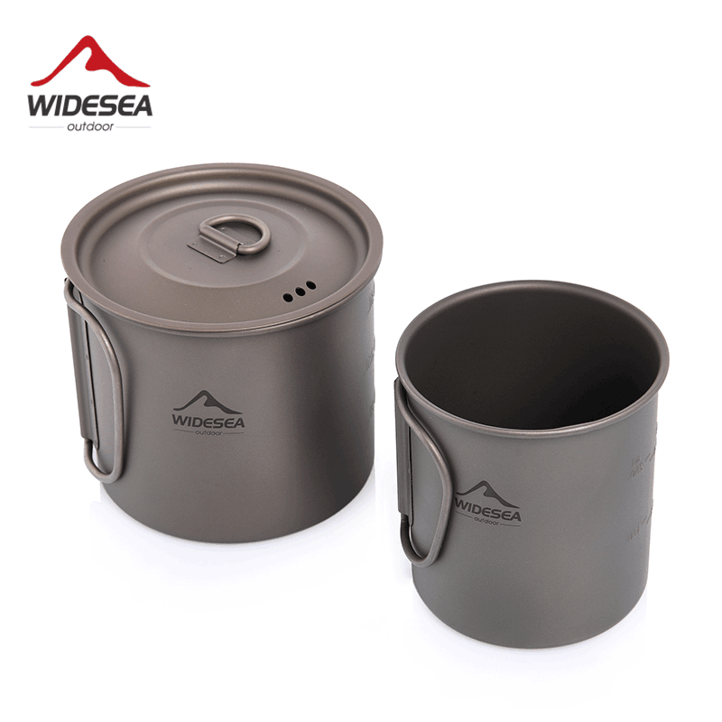 Widesea Cắm Trại, Titan Cốc Du - đánh giá và giá Camping Cooking And Dining Set