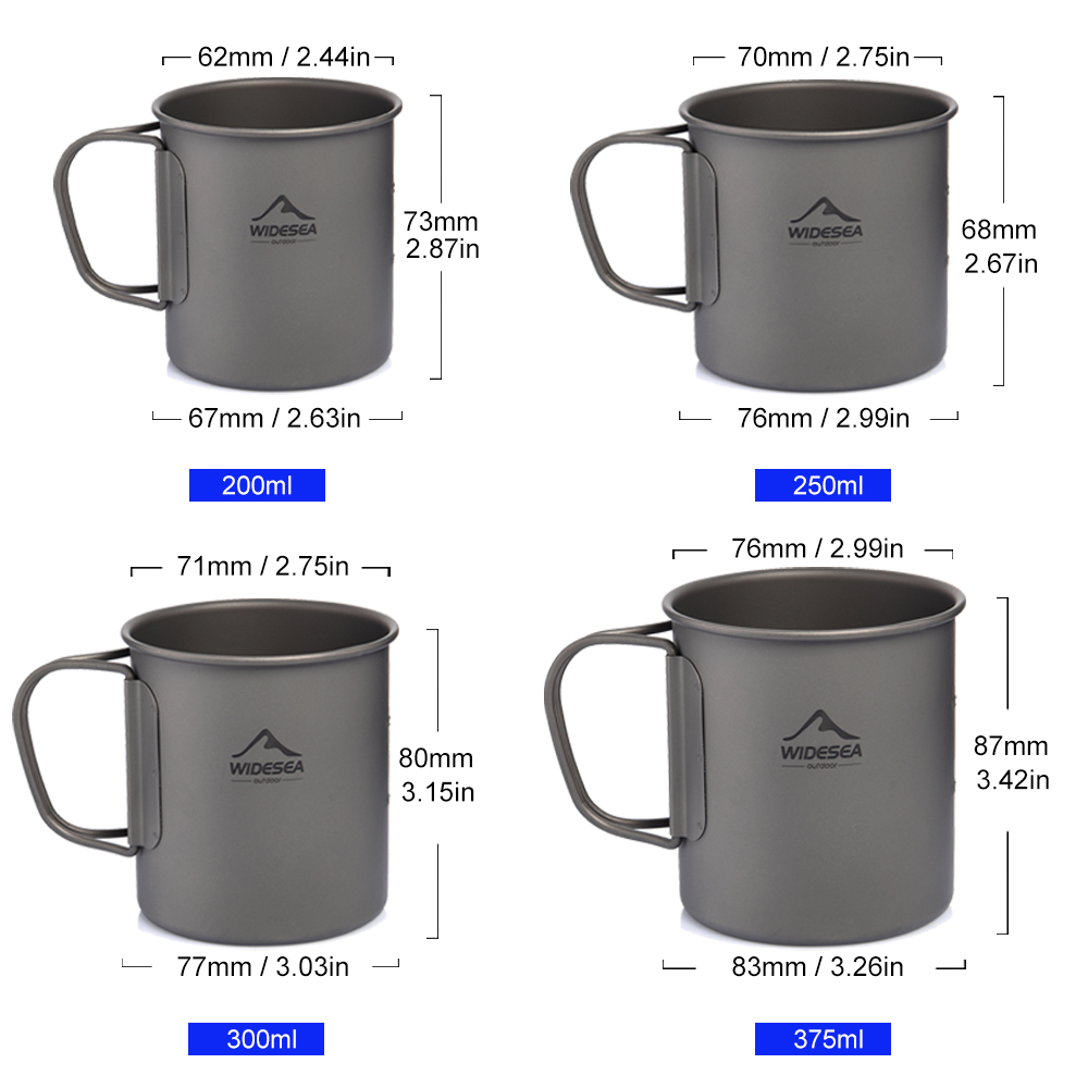 Widesea Cắm Trại, Titan Cốc Du - đánh giá và giá Camping Cooking And Dining Set