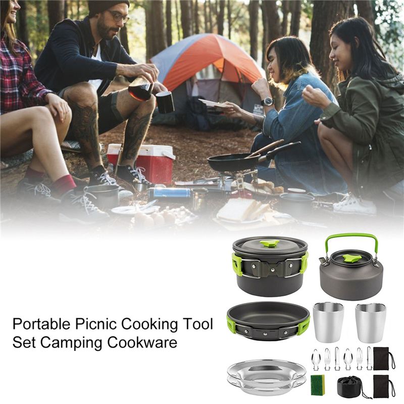 【BUYERS】Camping Cookware Porta - đánh giá và giá Camping Cooking Pots And Pans