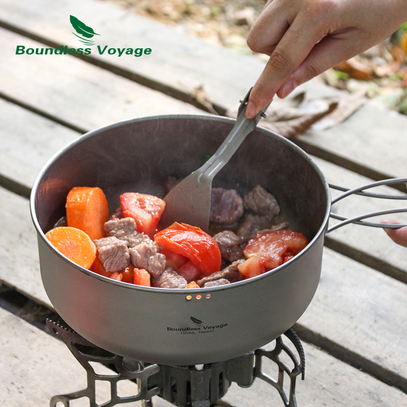 Boundless Voyage Titanium Stea - đánh giá và giá Camping Cooking Pots And Pans