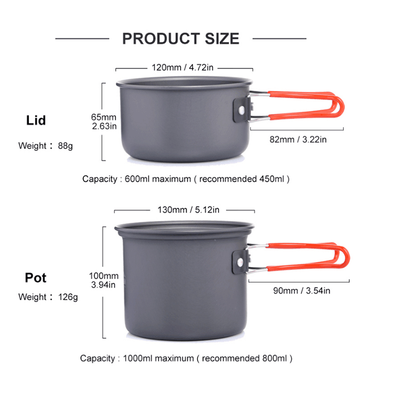Widesea Camping Cooking Utensi - đánh giá và giá Camping Cooking And Dining Set