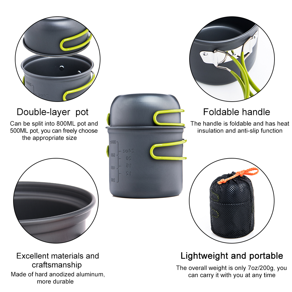 Widesea Camping Cooking Utensi - đánh giá và giá Camping Cooking And Dining Set