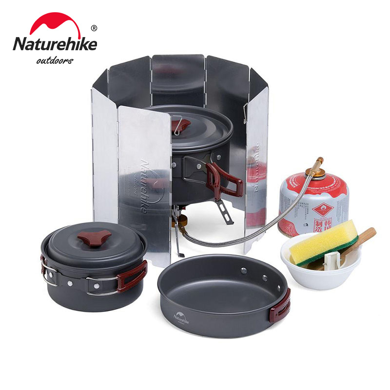 Naturehike Cắm Trại Nồi Siêu N - đánh giá và giá Camping Cooking And Dining Set