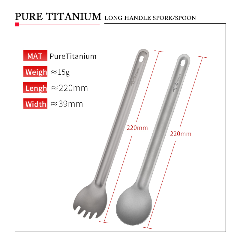 TiTo Titan Spork Thìa Tay Cầm  - đánh giá và giá Camping Cooking Hardware