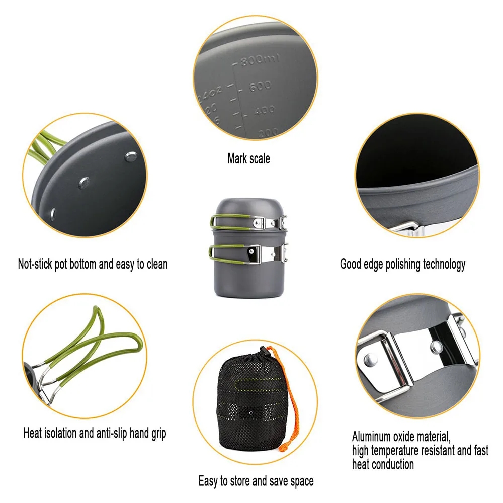 Camping Cookware Mess Kit Ultr - đánh giá và giá Camping Cooking Hardware