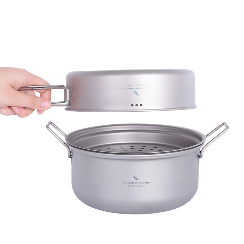 Boundless Voyage Titanium Stea - đánh giá và giá Camping Cooking Pots And Pans