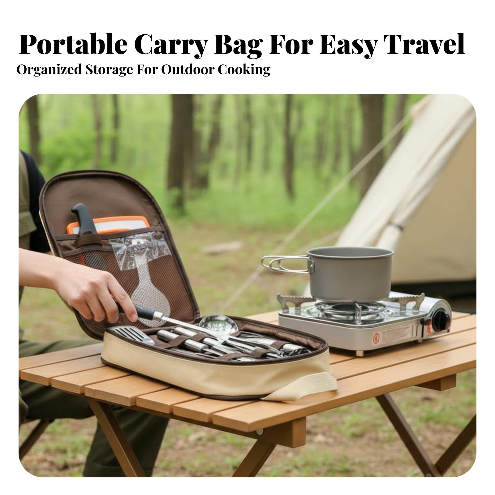 Outdoor Portable Cooking Utens - đánh giá và giá Camping Cooking Dining Set
