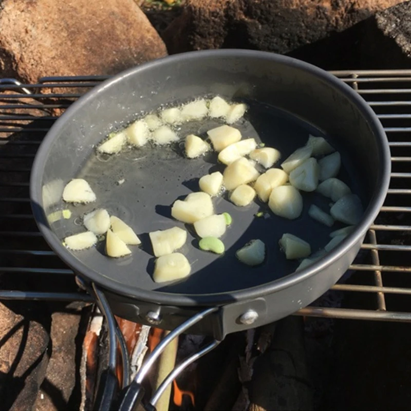 Gấp Chảo Chống Dính Động Ngoài - đánh giá và giá Camping Cooking Books
