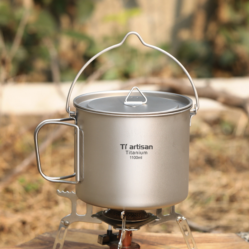 Tiartisan Titanium 1.1L Campin - đánh giá và giá Camping Cooking Handle