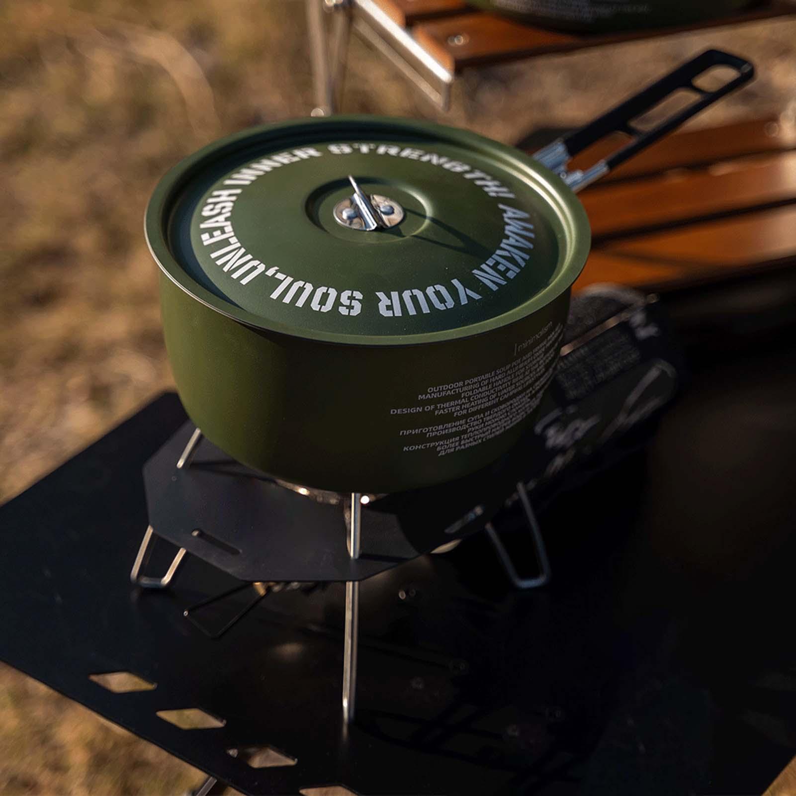 Camping Cookware Set Camping F - đánh giá và giá Camping Cooking Set Detachable Handle