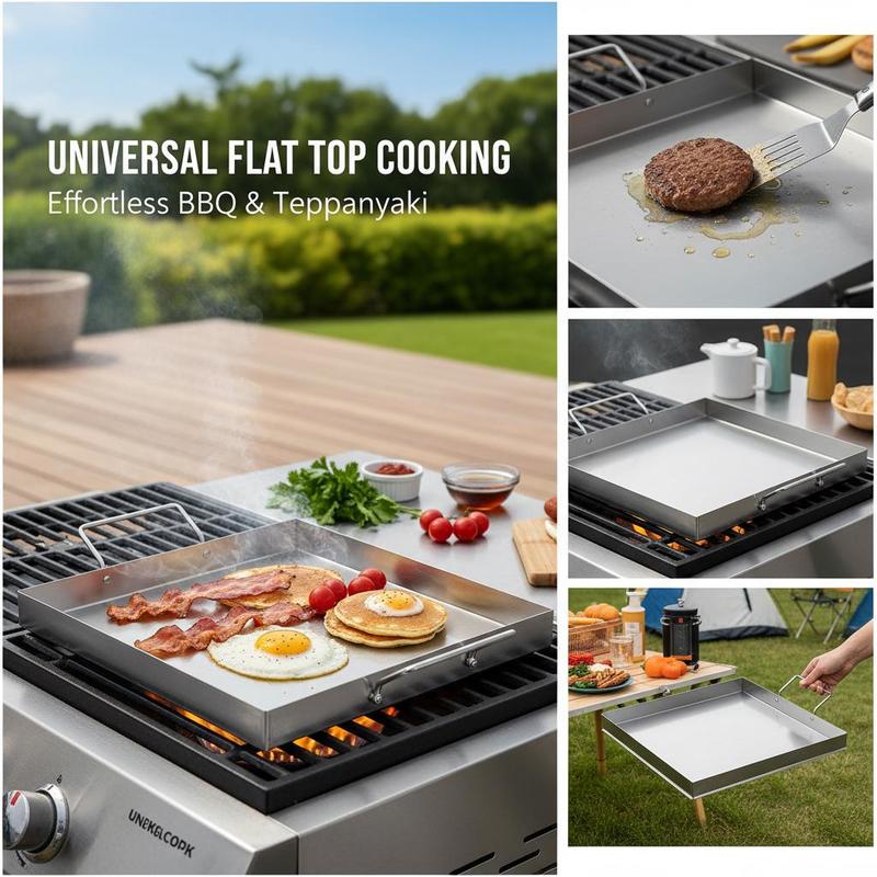 Universal Flat Top Griddle 18x - đánh giá và giá Camping Cooking Handle