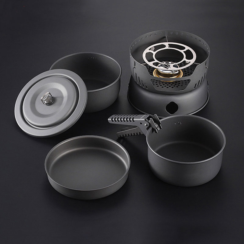 2-4 People Cooking Set 10-Piec - đánh giá và giá Camping Cooking Materials