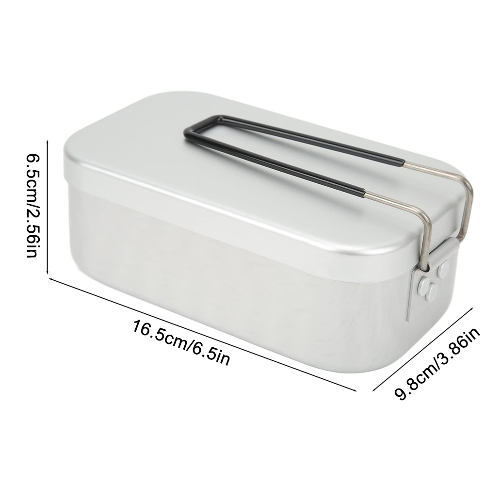 800ML Aluminum Lunch Boxes Out - đánh giá và giá Camping Cooking Handle