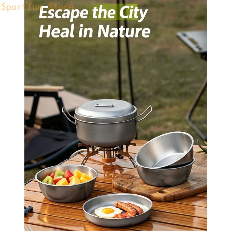 Nhóm dụng cụ nấu bữa ăn trại c - đánh giá và giá Camping Cooking Dining Set