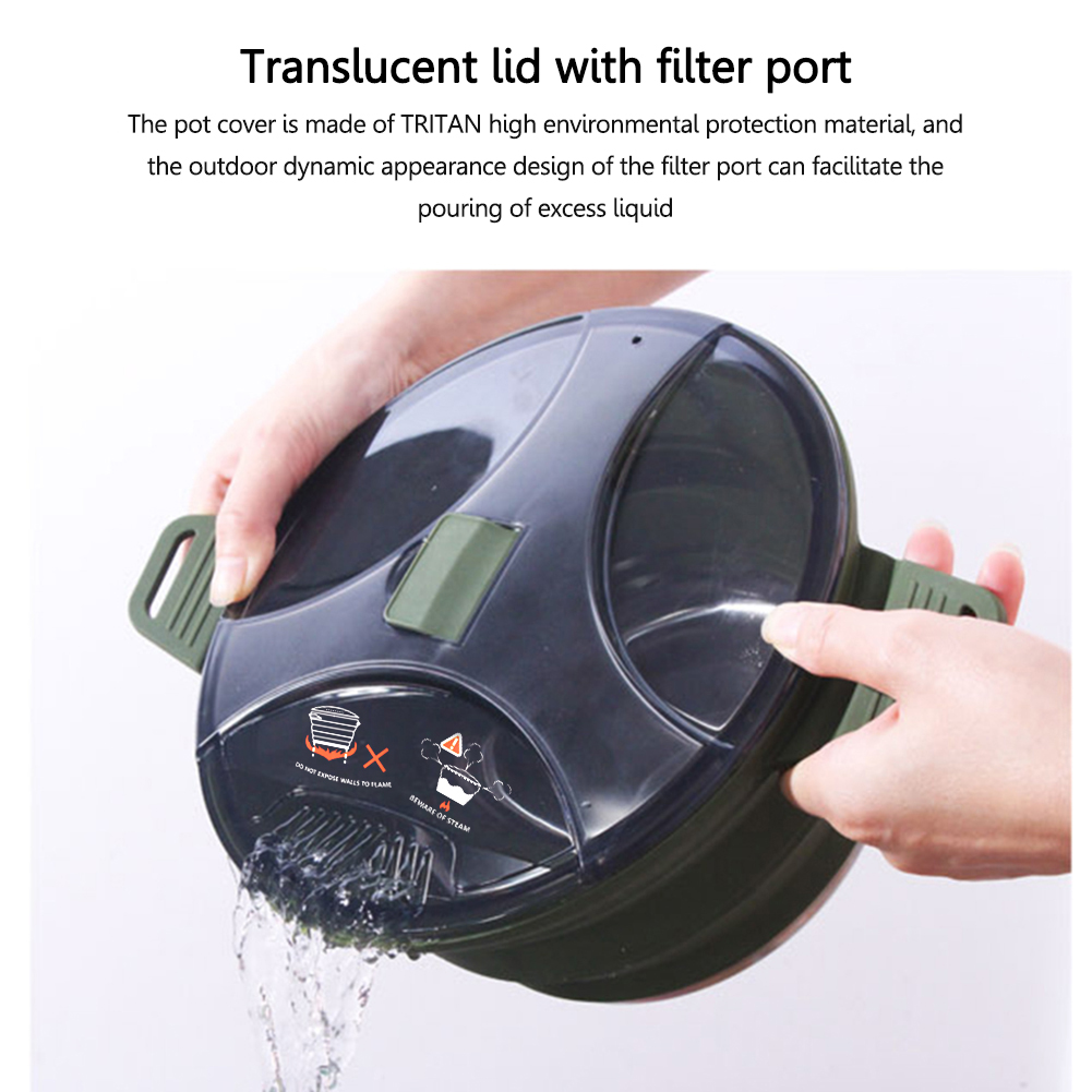 2.5L Silicone Folding Kettle C - đánh giá và giá Camping Cooking Hardware