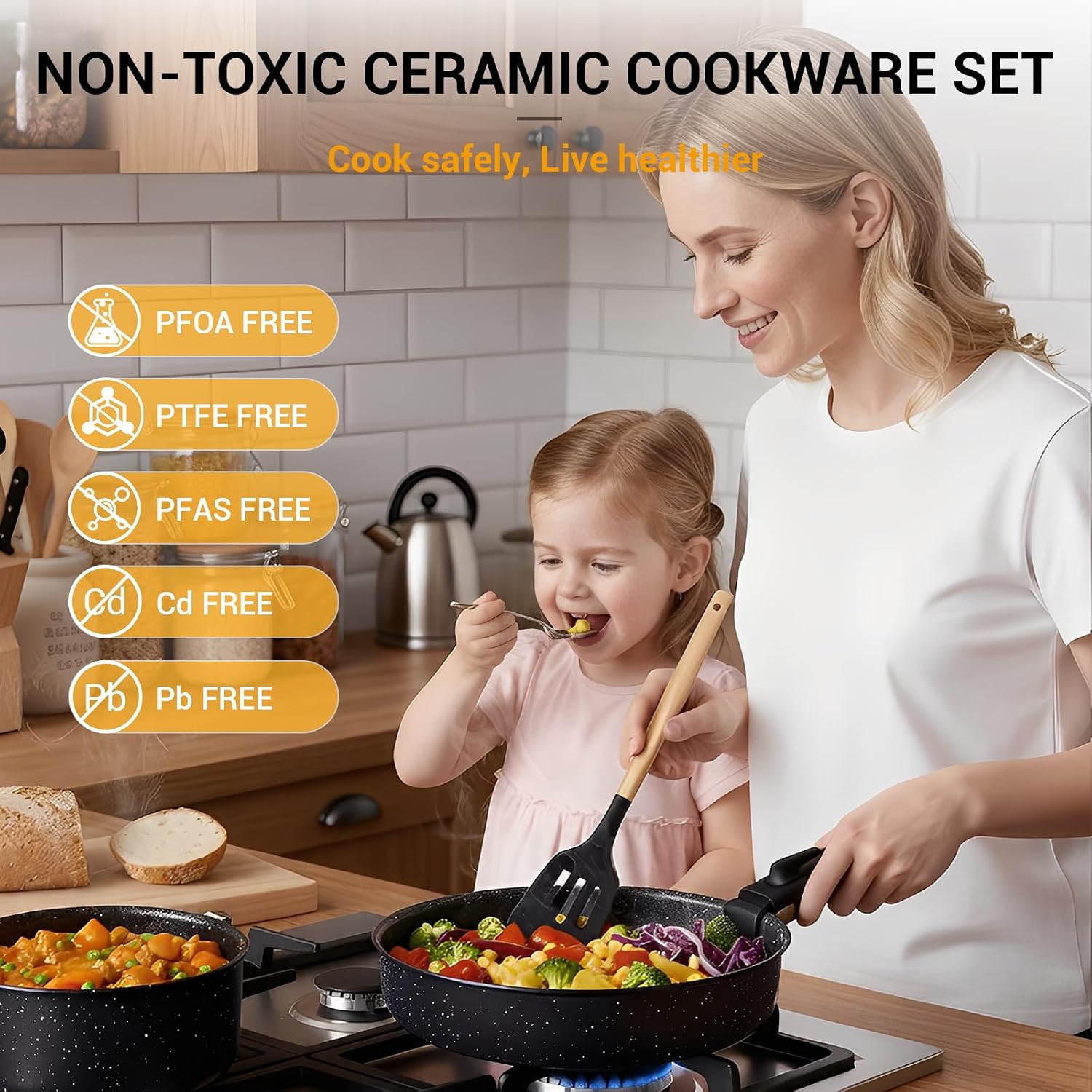 21 Pieces Nonstick Pots Pans S - đánh giá và giá Camping Cooking Set Detachable Handle