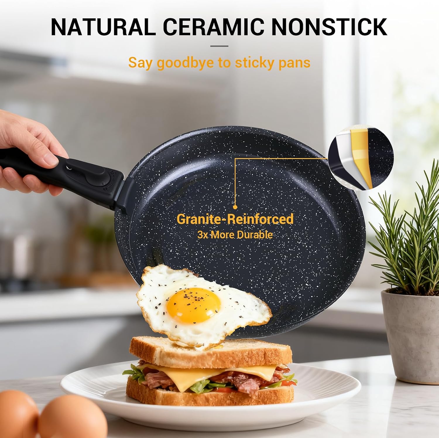 21 Pieces Nonstick Pots Pans S - đánh giá và giá Camping Cooking Set Detachable Handle