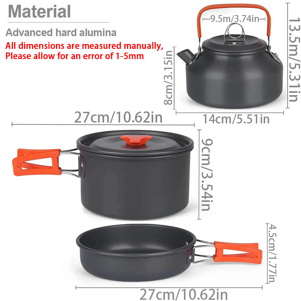 Cắm Trại Nồi Bộ Ngoài Trời Nhô - đánh giá và giá Camping Cooking Pots And Pans