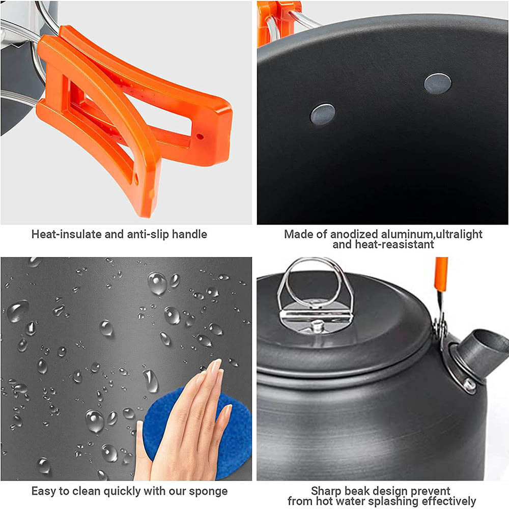 Cắm Trại Nồi Bộ Ngoài Trời Nhô - đánh giá và giá Camping Cooking Pots And Pans