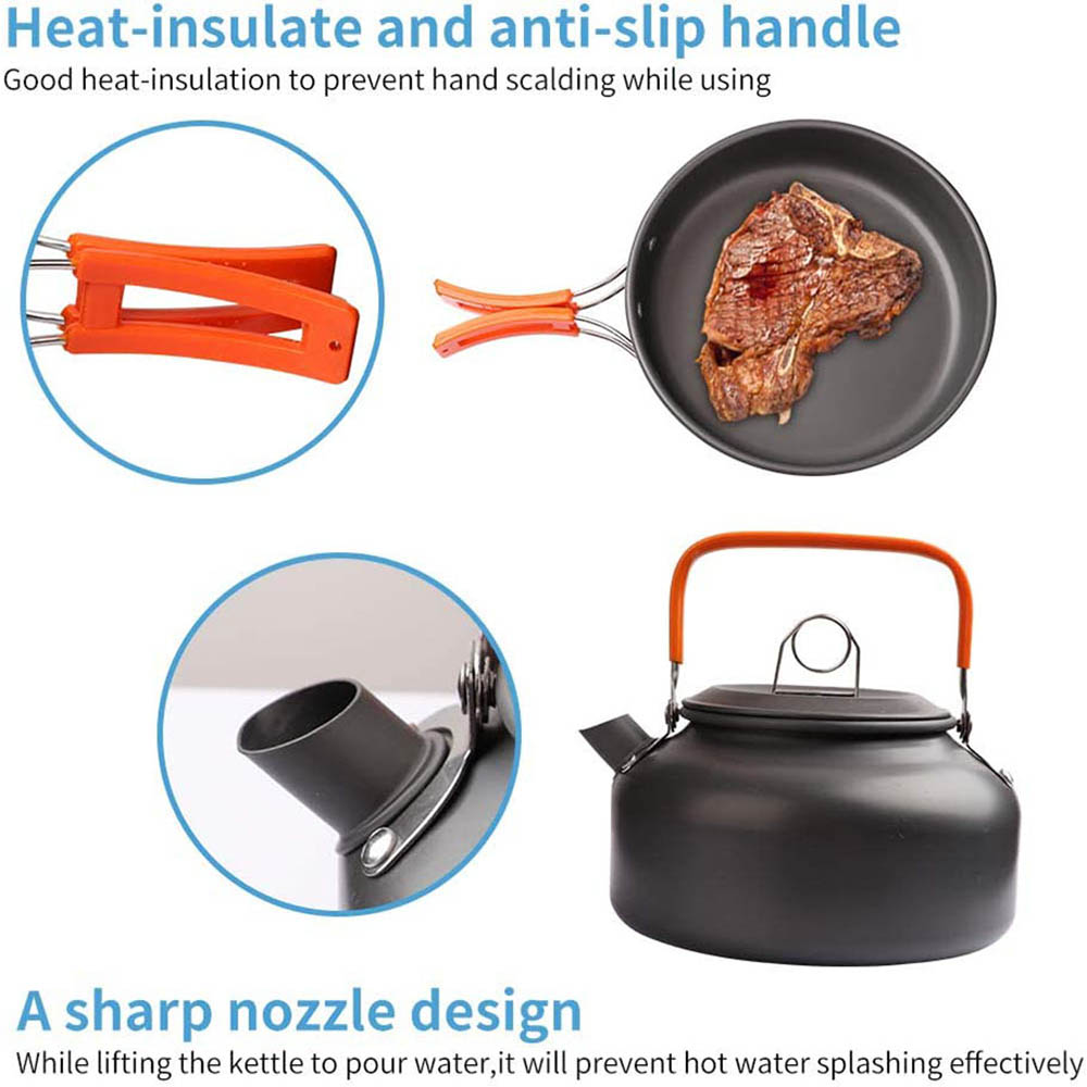 Cắm Trại Nồi Bộ Ngoài Trời Nhô - đánh giá và giá Camping Cooking Pots And Pans