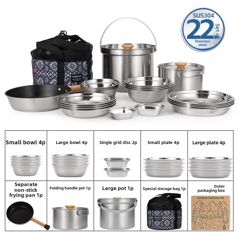 NOBANA Newest Outdoor Stainles - đánh giá và giá Camping Cooking Hardware