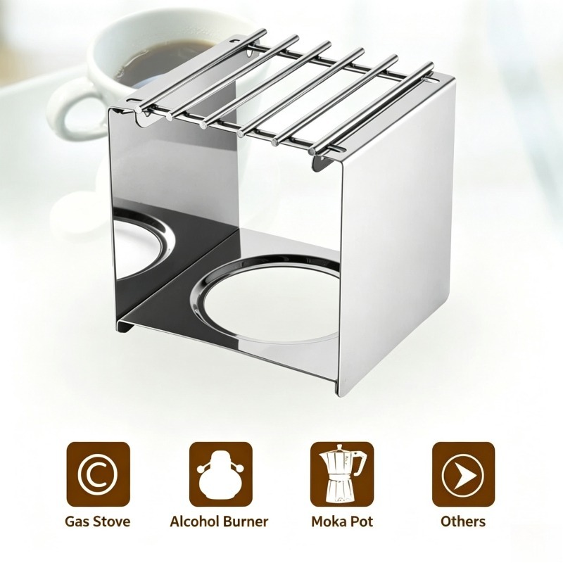 Stainless Steel Square Coffee  - đánh giá và giá Camping Cooking Hardware