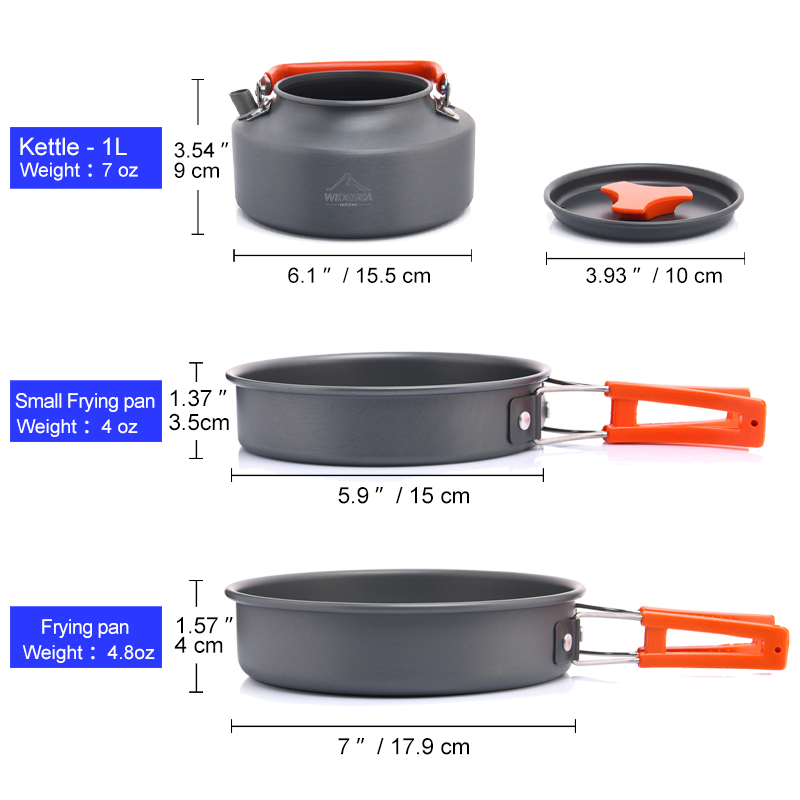 Widesea Camping Outdoor Cookwa - đánh giá và giá Camping Cooking Hardware