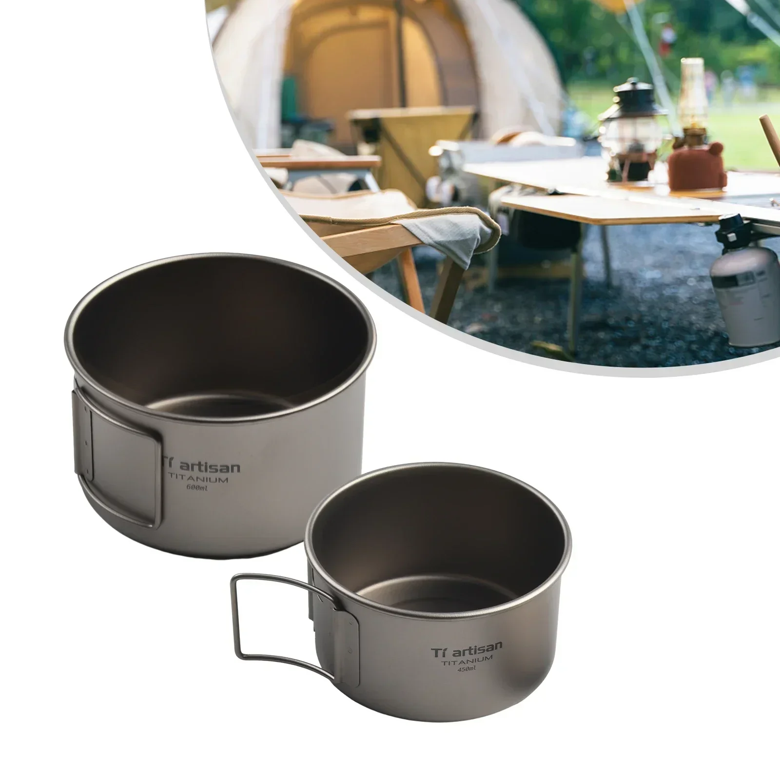 Titanium Bowl With Folding Han - đánh giá và giá Camping Cooking Hardware