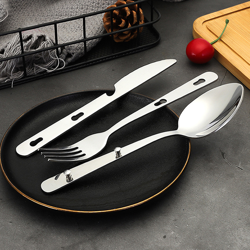 3pcs/set Portable Stainless St - đánh giá và giá Camping Cooking And Dining Set