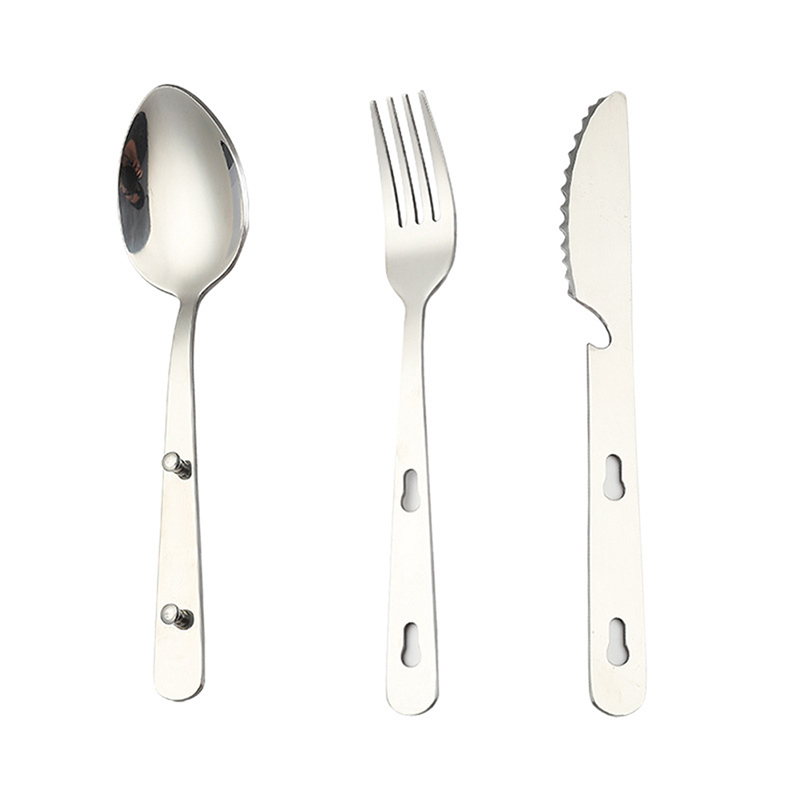 3pcs/set Portable Stainless St - đánh giá và giá Camping Cooking And Dining Set