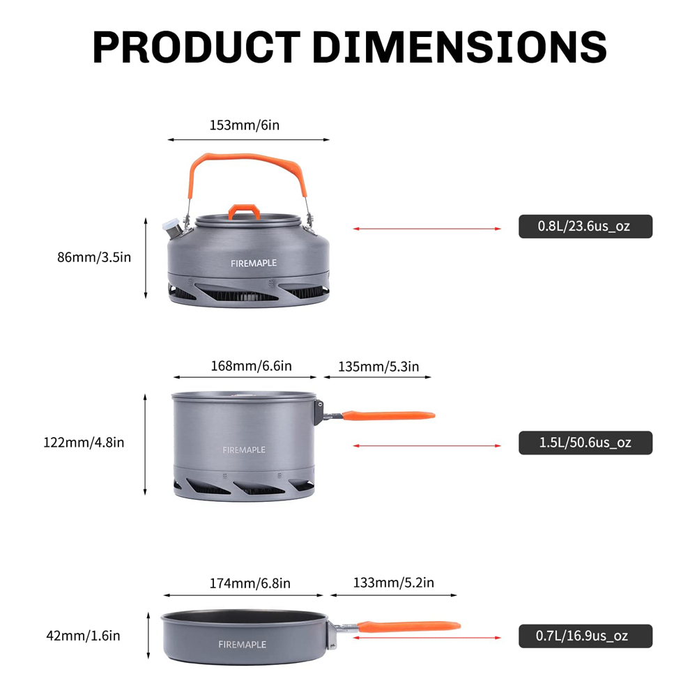 Fire Maple Cắm Trại Đồ Nấu Nướ - đánh giá và giá Camping Cooking Pots And Pans