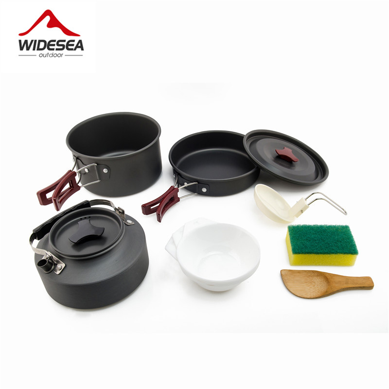 Widesea Camping Cookware Set O - đánh giá và giá Camping Cooking And Dining Set