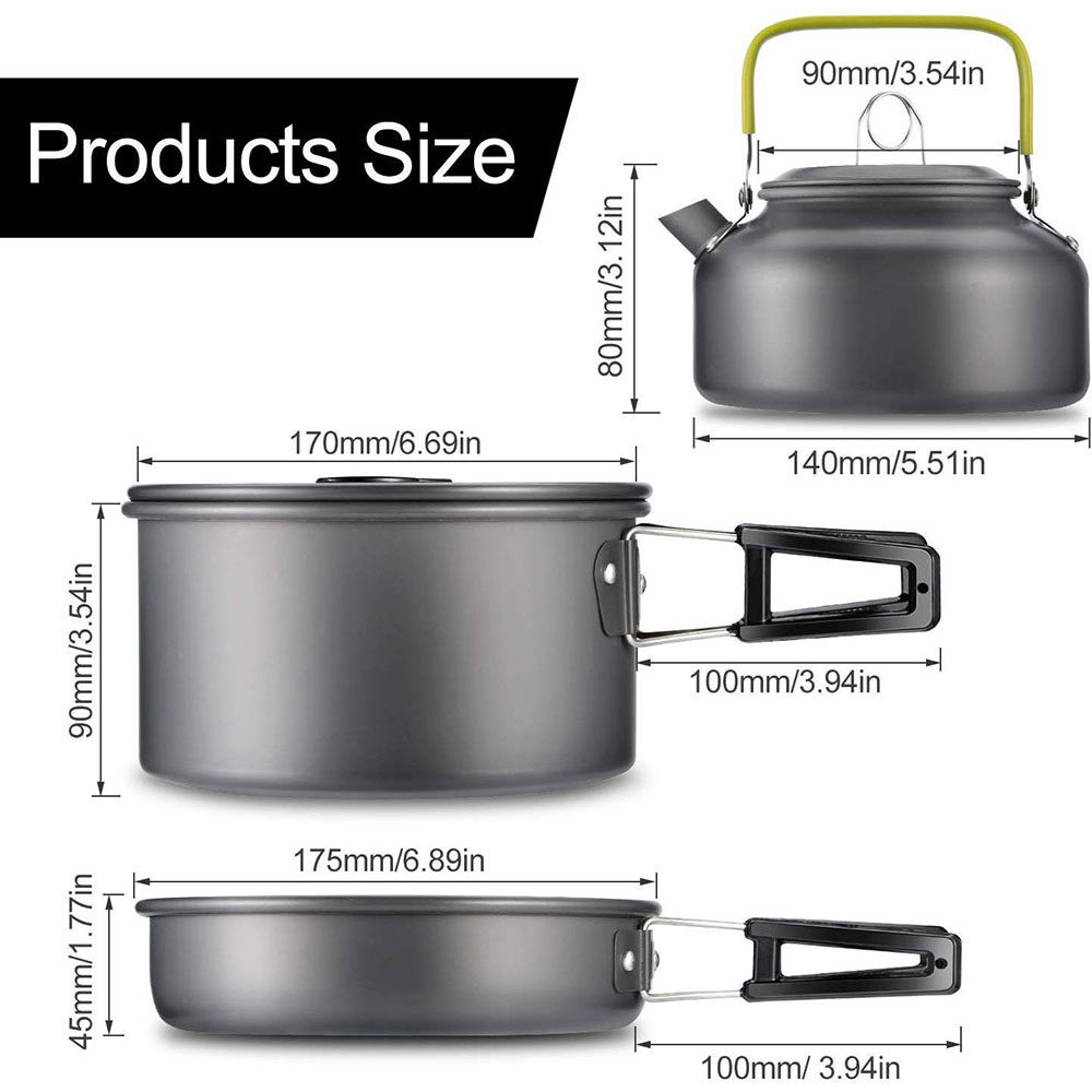 Outdoor Camping Cookware Set M - đánh giá và giá Camping Cooking Books