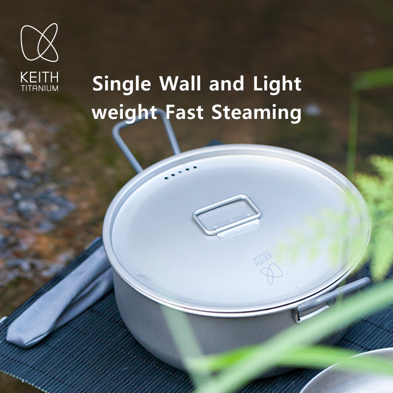 KEITH 1.8L Pure Titanium Cooki - đánh giá và giá Camping Cooking Handle