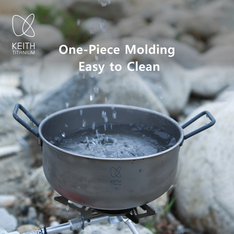 KEITH 1.8L Pure Titanium Cooki - đánh giá và giá Camping Cooking Handle