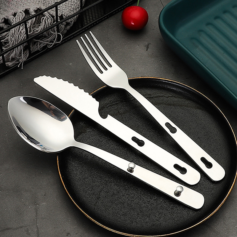 3pcs/set Portable Camping Cook - đánh giá và giá Camping Cooking And Dining Set