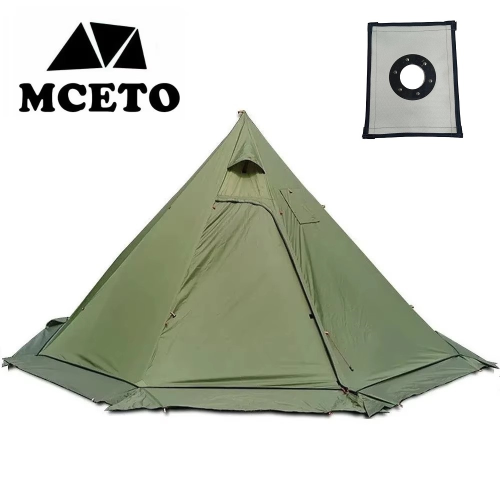 2022 Mới Kim Tự Tháp Lều Với V - đánh giá và giá Camping Cooking Snow
