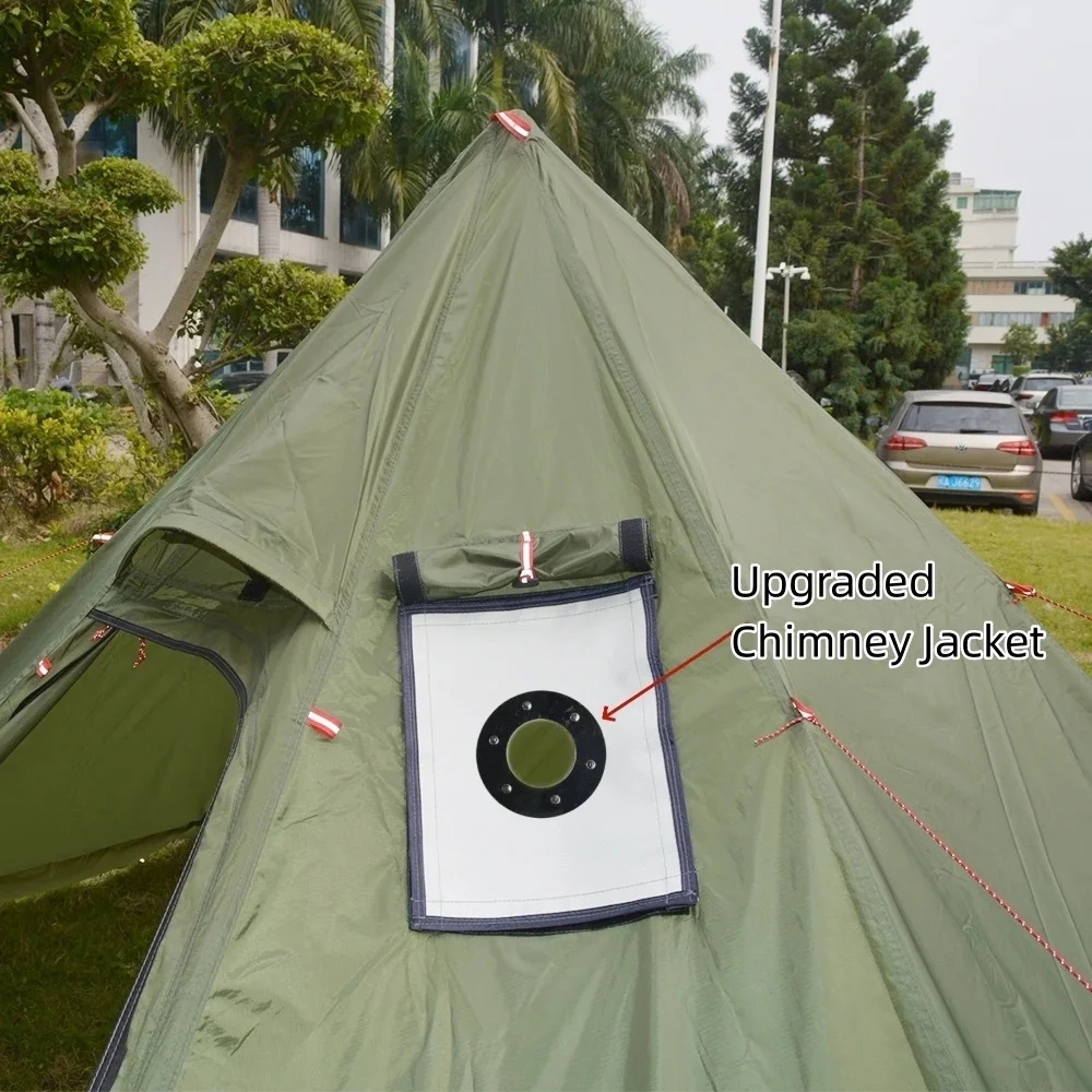 2022 Mới Kim Tự Tháp Lều Với V - đánh giá và giá Camping Cooking Snow