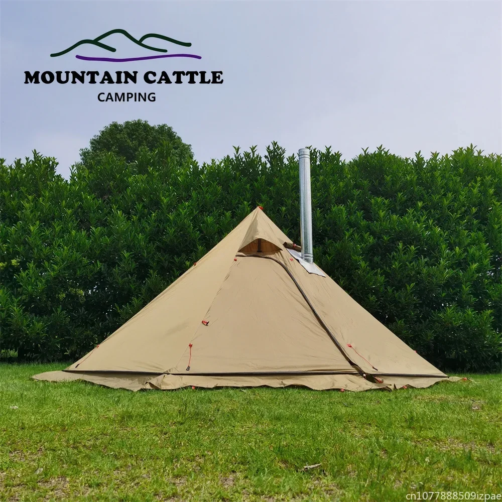 hot Pyramid Tent With Snow Ski - đánh giá và giá Camping Cooking Snow